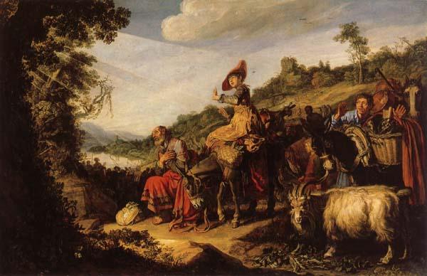 LASTMAN, Pieter Pietersz. Abraham on the Way to Canaan